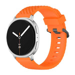 สายซิลิโคนหัวเข็มขัดสีดำลายสน สำหรับ Samsung Galaxy Watch8 / Watch8 Classic