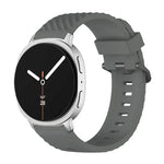 สายซิลิโคนหัวเข็มขัดสีดำลายสน สำหรับ Samsung Galaxy Watch8 / Watch8 Classic