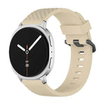 สายซิลิโคนหัวเข็มขัดสีดำลายสน สำหรับ Samsung Galaxy Watch8 / Watch8 Classic