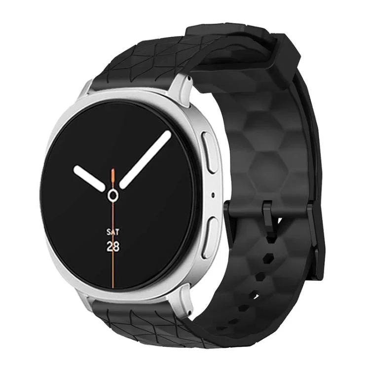สายซิลิโคนสีพื้นลายลูกฟุตบอล สำหรับ Samsung Galaxy Watch8 / Watch8 Classic
