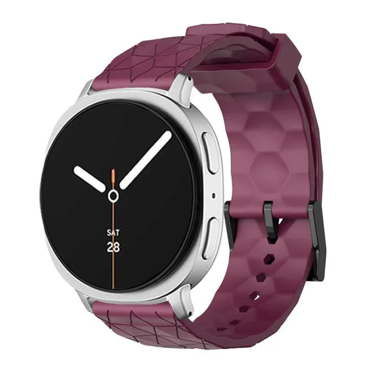 สายซิลิโคนสีพื้นลายลูกฟุตบอล สำหรับ Samsung Galaxy Watch8 / Watch8 Classic