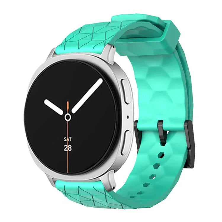 สายซิลิโคนสีพื้นลายลูกฟุตบอล สำหรับ Samsung Galaxy Watch8 / Watch8 Classic