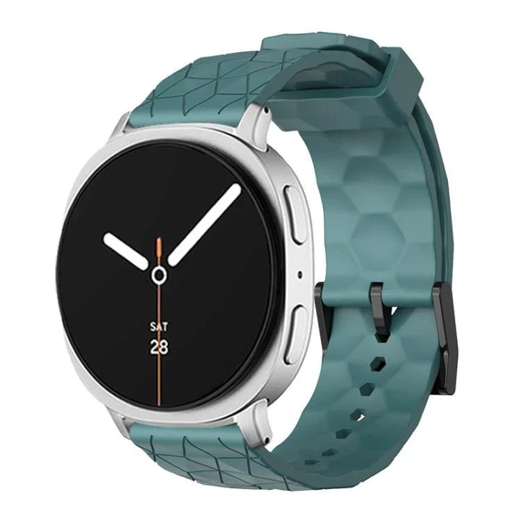 สายซิลิโคนสีพื้นลายลูกฟุตบอล สำหรับ Samsung Galaxy Watch8 / Watch8 Classic