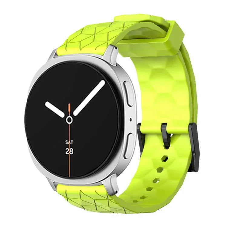 สายซิลิโคนสีพื้นลายลูกฟุตบอล สำหรับ Samsung Galaxy Watch8 / Watch8 Classic