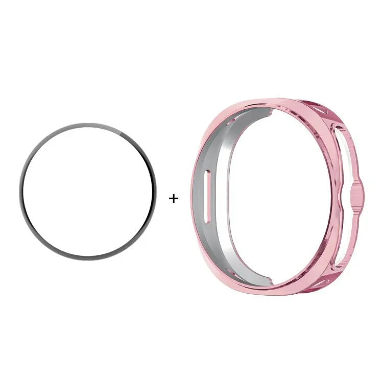 เคส ENKAY Hat-Prince 2 in 1 ชุบไฟฟ้านุ่ม TPU พร้อมฟิล์มนุ่ม PMMA ครอบคลุมเต็ม สำหรับ Samsung Galaxy Watch8 Classic 46มม.
