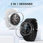 เคส ENKAY Hat-Prince 2 in 1 ชุบไฟฟ้านุ่ม TPU พร้อมฟิล์มนุ่ม PMMA ครอบคลุมเต็ม สำหรับ Samsung Galaxy Watch8 Classic 46มม.