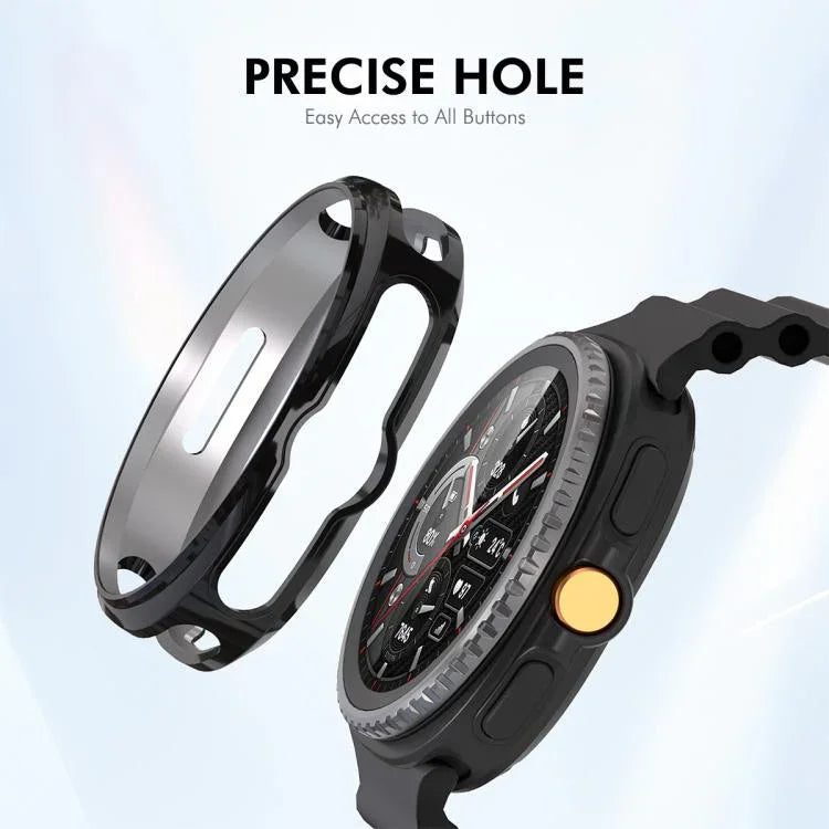 เคส ENKAY Hat-Prince 2 in 1 ชุบไฟฟ้านุ่ม TPU พร้อมฟิล์มนุ่ม PMMA ครอบคลุมเต็ม สำหรับ Samsung Galaxy Watch8 Classic 46มม.