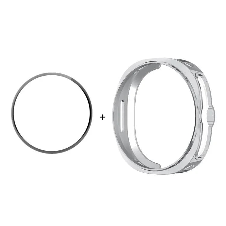 เคส ENKAY Hat-Prince 2 in 1 ชุบไฟฟ้านุ่ม TPU พร้อมฟิล์มนุ่ม PMMA ครอบคลุมเต็ม สำหรับ Samsung Galaxy Watch8 Classic 46มม.