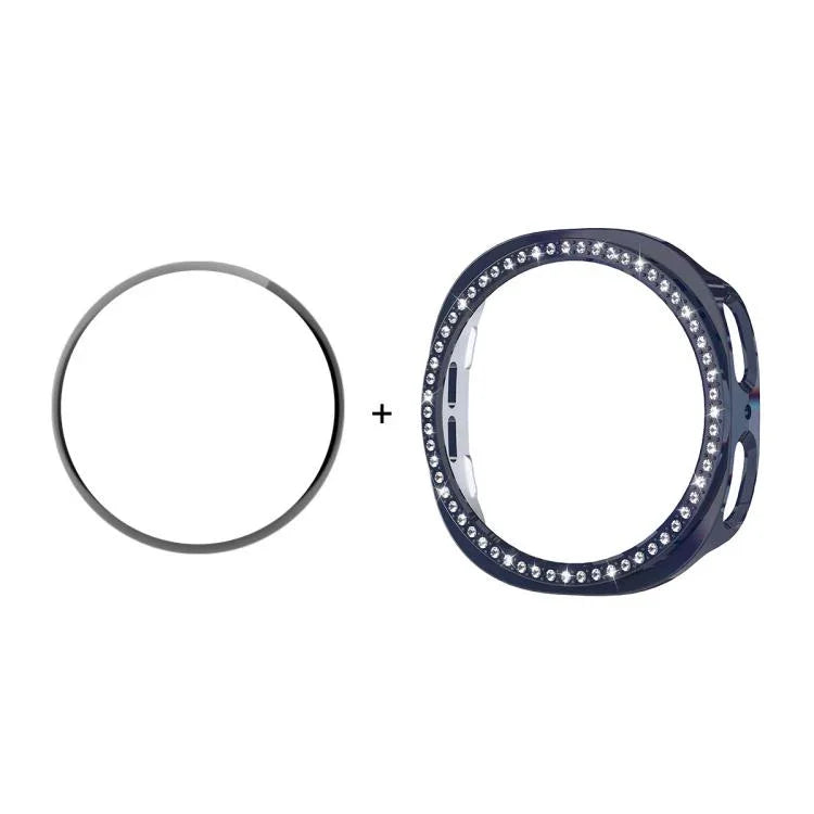 เคส ENKAY Hat-Prince Diamond PC พร้อมฟิล์มนุ่ม PMMA ครอบคลุมเต็ม สำหรับ Samsung Galaxy Watch8 44มม., สำหรับ Samsung Galaxy Watch8 40มม.