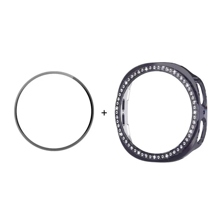 เคส ENKAY Hat-Prince Diamond PC พร้อมฟิล์มนุ่ม PMMA ครอบคลุมเต็ม สำหรับ Samsung Galaxy Watch8 44มม., สำหรับ Samsung Galaxy Watch8 40มม.