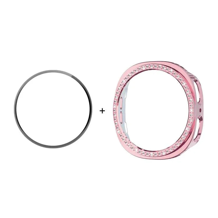 เคส ENKAY Hat-Prince Diamond PC พร้อมฟิล์มนุ่ม PMMA ครอบคลุมเต็ม สำหรับ Samsung Galaxy Watch8 44มม., สำหรับ Samsung Galaxy Watch8 40มม.