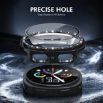 เคส ENKAY Hat-Prince Diamond PC พร้อมฟิล์มนุ่ม PMMA ครอบคลุมเต็ม สำหรับ Samsung Galaxy Watch8 44มม., สำหรับ Samsung Galaxy Watch8 40มม.