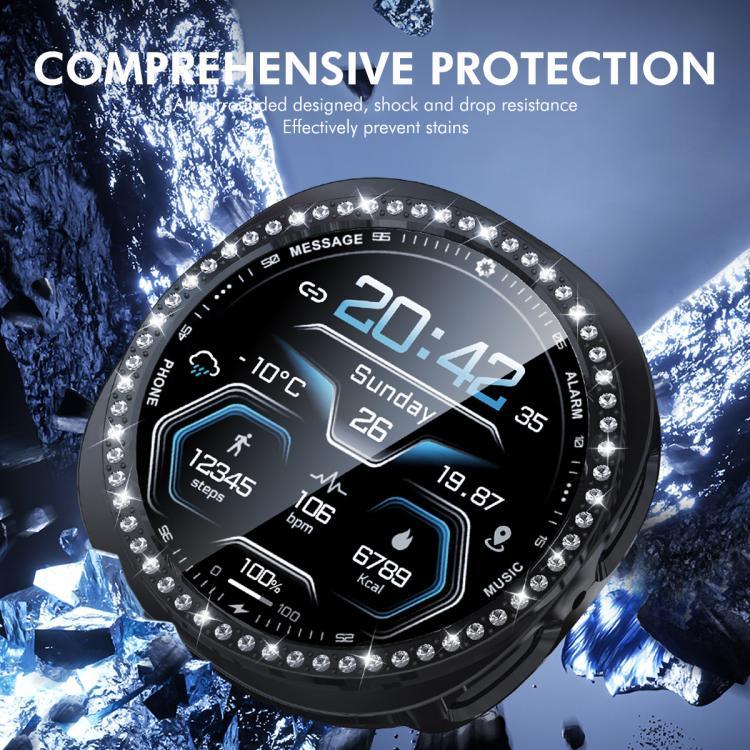 เคส ENKAY Hat-Prince Diamond PC พร้อมฟิล์มนุ่ม PMMA ครอบคลุมเต็ม สำหรับ Samsung Galaxy Watch8 44มม., สำหรับ Samsung Galaxy Watch8 40มม.