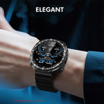 เคส ENKAY Hat-Prince Diamond PC พร้อมฟิล์มนุ่ม PMMA ครอบคลุมเต็ม สำหรับ Samsung Galaxy Watch8 44มม., สำหรับ Samsung Galaxy Watch8 40มม.