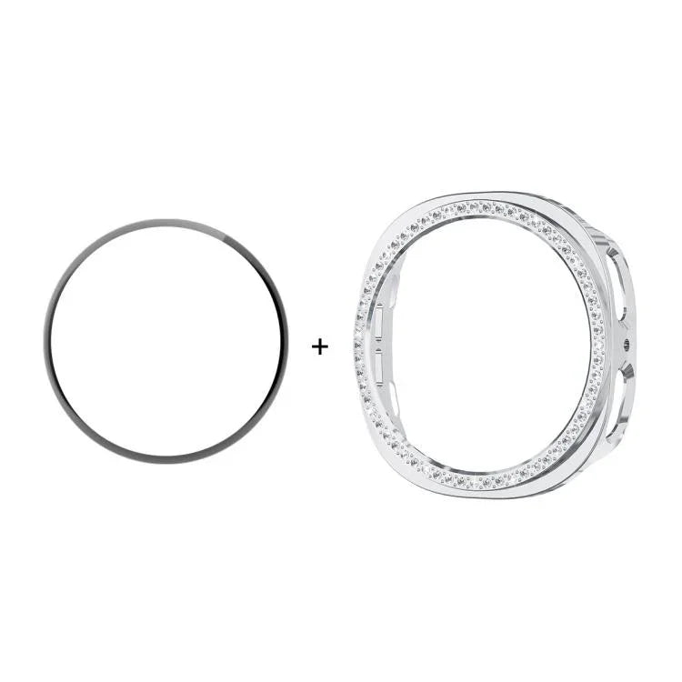 เคส ENKAY Hat-Prince Diamond PC พร้อมฟิล์มนุ่ม PMMA ครอบคลุมเต็ม สำหรับ Samsung Galaxy Watch8 44มม., สำหรับ Samsung Galaxy Watch8 40มม.