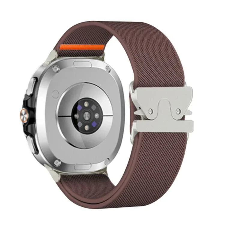 สายรัดนาฬิกาไนลอนยืดหยุ่นแบบหัวเข็มขัดร่มชูชีพ สำหรับ Samsung Galaxy Watch8 / Watch8 Classic