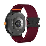 สายรัดนาฬิกาไนลอนยืดหยุ่นแบบหัวเข็มขัดร่มชูชีพ สำหรับ Samsung Galaxy Watch8 / Watch8 Classic