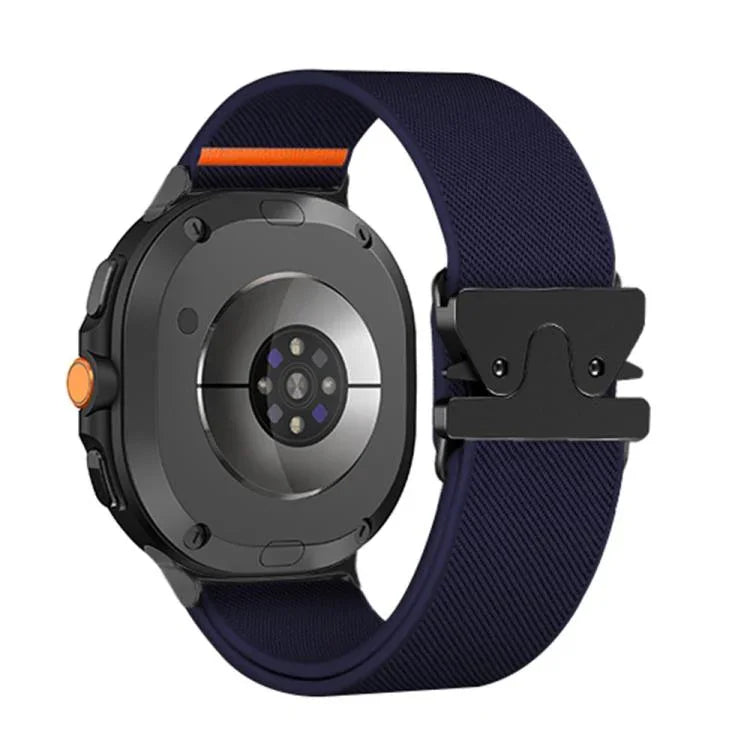 สายรัดนาฬิกาไนลอนยืดหยุ่นแบบหัวเข็มขัดร่มชูชีพ สำหรับ Samsung Galaxy Watch8 / Watch8 Classic