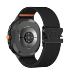 สายรัดนาฬิกาไนลอนยืดหยุ่นแบบหัวเข็มขัดร่มชูชีพ สำหรับ Samsung Galaxy Watch8 / Watch8 Classic