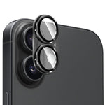 ENKAY Anti-reflection Camera Lens Brushed Aluminium Alloy Tempered Glass Film, For iPhone 17