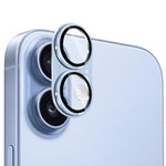 ENKAY Anti-reflection Camera Lens Brushed Aluminium Alloy Tempered Glass Film, For iPhone 17
