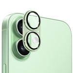 ENKAY Anti-reflection Camera Lens Brushed Aluminium Alloy Tempered Glass Film, For iPhone 17