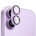 ENKAY Anti-reflection Camera Lens Brushed Aluminium Alloy Tempered Glass Film, For iPhone 17