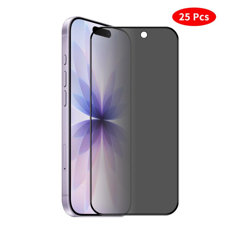 ฟิล์มกระจกนิรภัยปกป้องความเป็นส่วนตัวพิมพ์ลายไหมเต็มจอ JUNSUNMAY 25 ชิ้น สำหรับ iPhone 17 Pro Max, iPhone 17 Pro, iPhone 17, iPhone Air, iPhone 16 Pro Max, iPhone 16 Pro, iPhone 16 Plus, iPhone 16, iPhone 15 Pro Max