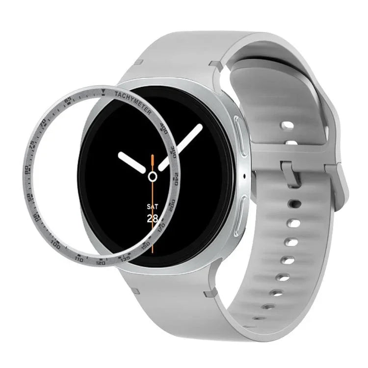 สายรัดนาฬิกาซิลิโคนเย็บสีเรียบขอบสปีด สำหรับ Samsung Galaxy Watch8 44 มม. และ 40 มม.