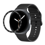 สายรัดนาฬิกาซิลิโคนเย็บสีเรียบขอบสปีด สำหรับ Samsung Galaxy Watch8 44 มม. และ 40 มม.