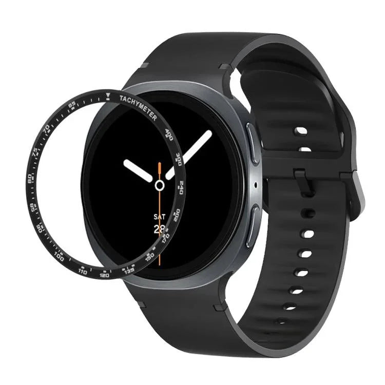 สายรัดนาฬิกาซิลิโคนเย็บสีเรียบขอบสปีด สำหรับ Samsung Galaxy Watch8 44 มม. และ 40 มม.