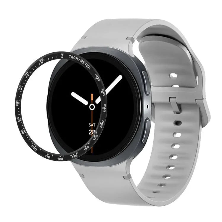 สายรัดนาฬิกาซิลิโคนเย็บสีเรียบขอบสปีด สำหรับ Samsung Galaxy Watch8 44 มม. และ 40 มม.