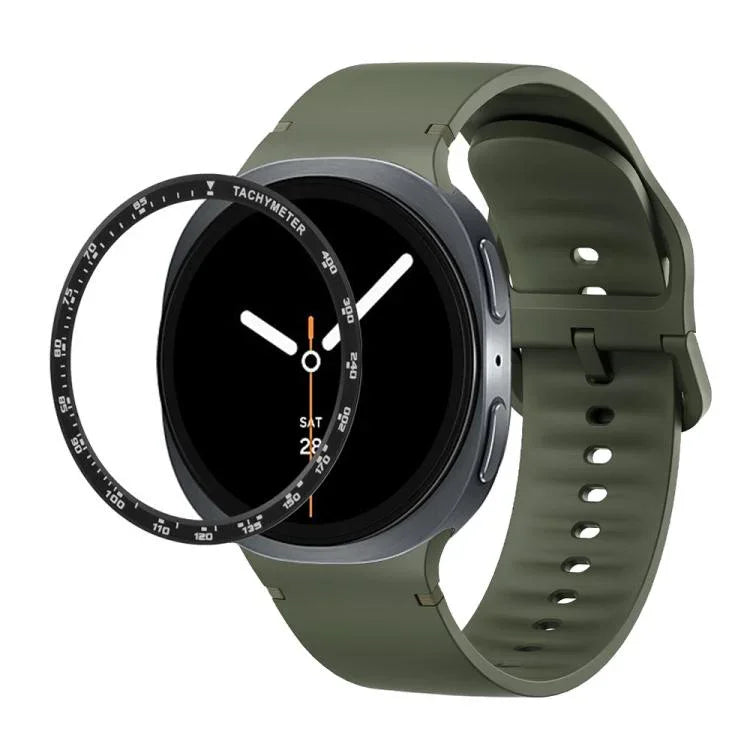 สายรัดนาฬิกาซิลิโคนเย็บสีเรียบขอบสปีด สำหรับ Samsung Galaxy Watch8 44 มม. และ 40 มม.