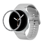 สายรัดนาฬิกาซิลิโคนเย็บสีเรียบขอบสปีด สำหรับ Samsung Galaxy Watch8 44 มม. และ 40 มม.