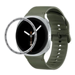 สายรัดนาฬิกาซิลิโคนเย็บสีเรียบขอบสปีด สำหรับ Samsung Galaxy Watch8 44 มม. และ 40 มม.