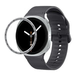 สายรัดนาฬิกาซิลิโคนเย็บสีเรียบขอบสปีด สำหรับ Samsung Galaxy Watch8 44 มม. และ 40 มม.