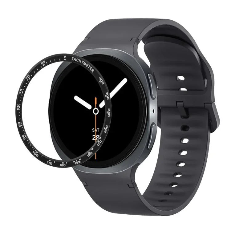 สายรัดนาฬิกาซิลิโคนเย็บสีเรียบขอบสปีด สำหรับ Samsung Galaxy Watch8 44 มม. และ 40 มม.