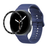 สายรัดนาฬิกาซิลิโคนเย็บสีเรียบขอบสปีด สำหรับ Samsung Galaxy Watch8 44 มม. และ 40 มม.