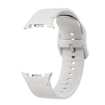 Rhombic Texture Bezel and Solid Color Stitched Silicone Watch Band, For Samsung Galaxy Watch8 44mm, For Samsung Galaxy Watch8 40mm