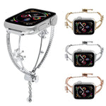 สายรัดนาฬิกาสร้อยข้อมือผีเสื้อฝังทองแดงและเซอร์โคเนียม สำหรับ Apple Watch 46mm / 49mm / 45mm / 44mm, สำหรับ Apple Watch 42mm / 41mm / 40mm / 38mm