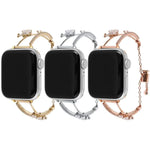 สายรัดนาฬิกาสร้อยข้อมือผีเสื้อฝังทองแดงและเซอร์โคเนียม สำหรับ Apple Watch 46mm / 49mm / 45mm / 44mm, สำหรับ Apple Watch 42mm / 41mm / 40mm / 38mm