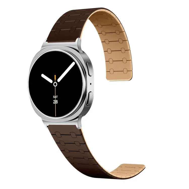 สายซิลิโคนแม่เหล็กแบบสองสี สำหรับ Samsung Galaxy Watch8 / Watch8 Classic