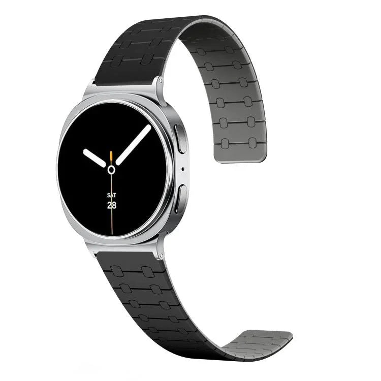 Two Color Loop Magnetic Silicone Watch Band, For Samsung Galaxy Watch8 / Watch8 Classic