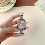 สายรัดนาฬิกาซิลิโคนแม่เหล็กเอวเล็กแบบโบว์ สำหรับ Apple Watch 46 มม. / 49 มม. / 45 มม. / 44 มม. สำหรับ Apple Watch 42 มม. / 41 มม. / 40 มม. / 38 มม.