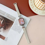 สายรัดนาฬิกาซิลิโคนแม่เหล็กเอวเล็กแบบโบว์ สำหรับ Apple Watch 46 มม. / 49 มม. / 45 มม. / 44 มม. สำหรับ Apple Watch 42 มม. / 41 มม. / 40 มม. / 38 มม.