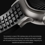 สายรัดนาฬิกาซิลิโคนแบบพับหัวเข็มขัดลายปุ่ม Knurled สำหรับ Apple Watch 46 มม. / 49 มม. / 45 มม. / 44 มม.