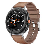 Metal Head Leather Skin Silicone Watch Band, For Samsung Galaxy Watch8 / Watch8 Classic