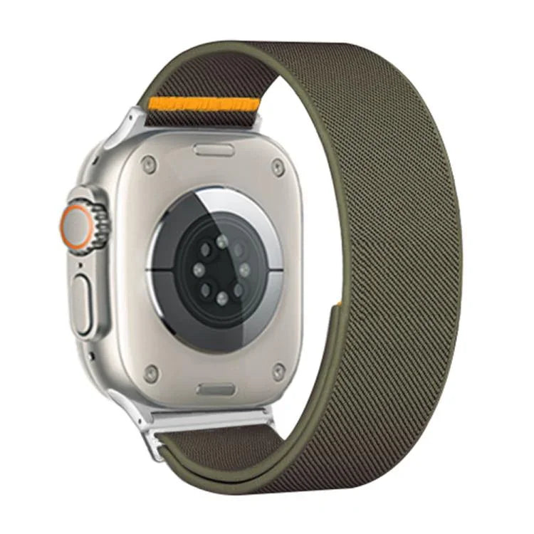 สายรัดนาฬิกาไนลอนยืดหยุ่นแบบห่วงเดี่ยวปรับได้ สำหรับ Apple Watch 46 มม. / 49 มม. / 45 มม. / 44 มม. สำหรับ Apple Watch 42 มม. / 41 มม. / 40 มม. / 38 มม.