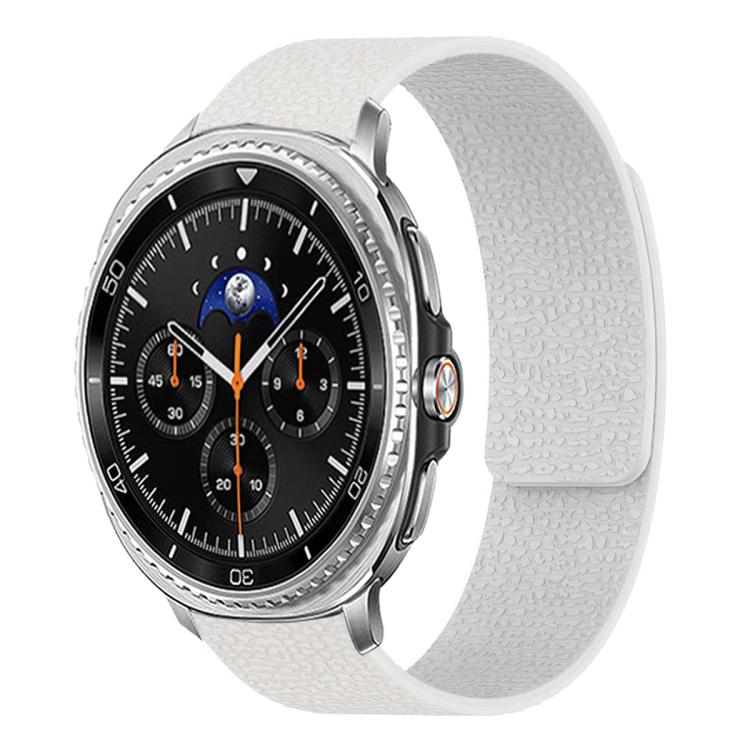 สายซิลิโคนแม่เหล็กนุ่มลายลิ้นจี่ สำหรับ Samsung Galaxy Watch Ultra 47mm / Ultra 2025, สำหรับ Samsung Galaxy Watch8 / 8 Classic