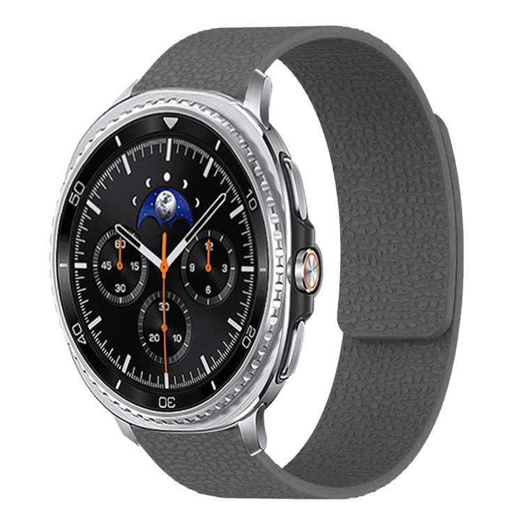 สายซิลิโคนแม่เหล็กนุ่มลายลิ้นจี่ สำหรับ Samsung Galaxy Watch Ultra 47mm / Ultra 2025, สำหรับ Samsung Galaxy Watch8 / 8 Classic